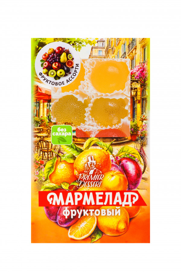 №2 Мармелад Премиум Десерт ФРУКТОВЫЙ (ананас, яблоко, гранат) 200г    в Кузнецке