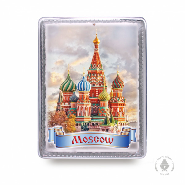 №3 Пряник 600г MOSCOW с фотопечатью (в подарочной пластиковой упаковке)  в Кузнецке