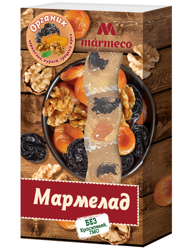 №2 Мармелад "Органик"  Курага, Чернослив, грецкий орех, 180г  в Кузнецке