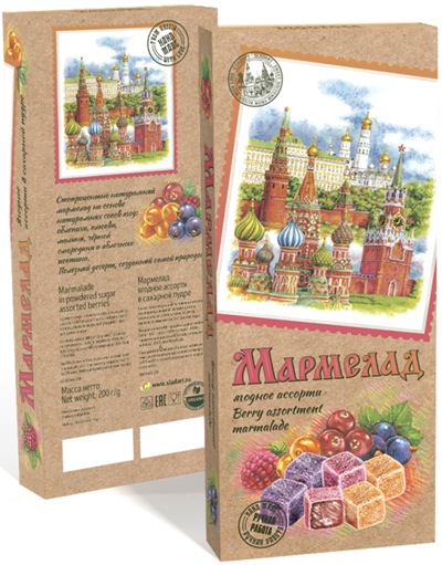 Сладарт Мармелад Ассорти ягодное в сахарной пудре, 200г    в Кузнецке